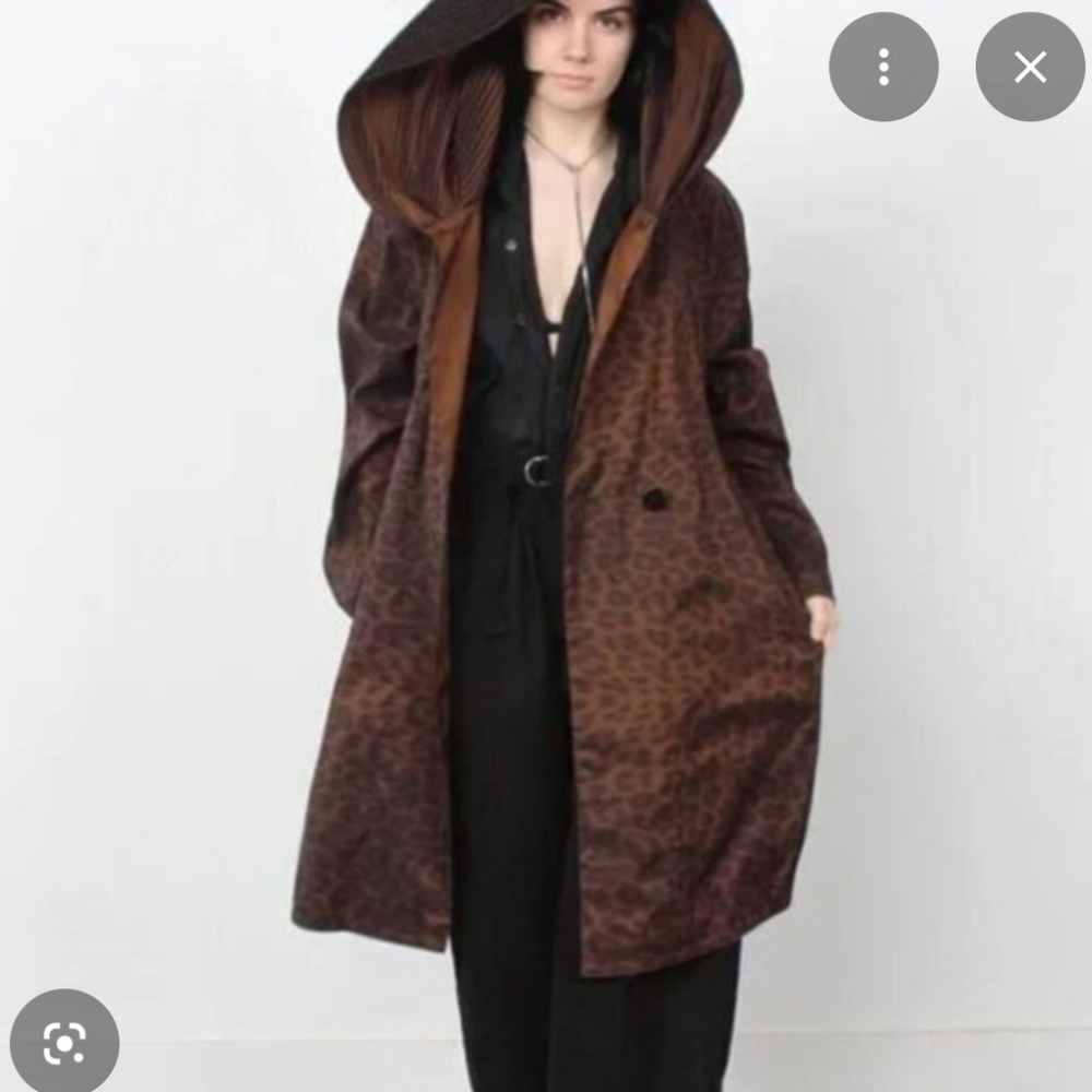 Mycra Pac Donatella Leopard Print Hooded Rain Coat - Picture 15 of 15
